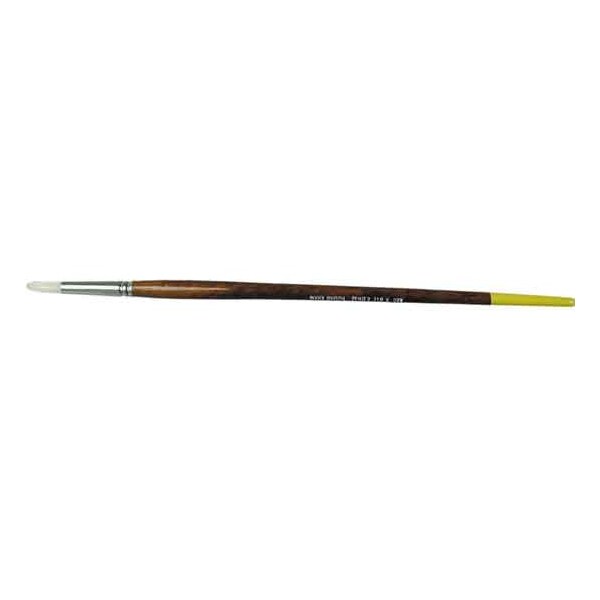 Size 6 White Bristle Round Artist Brush